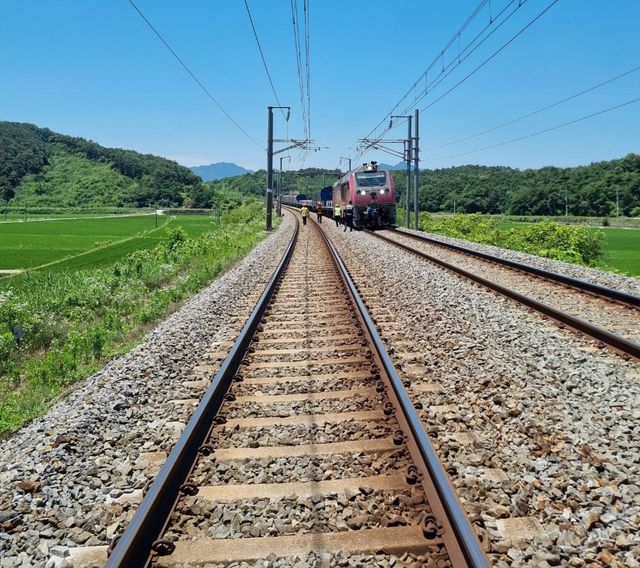 사고가 난 화물열차