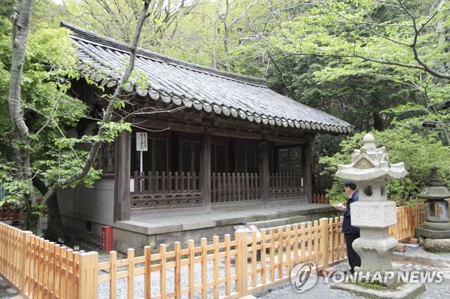 일본 고토쿠인에 있었던 관월당 건물 