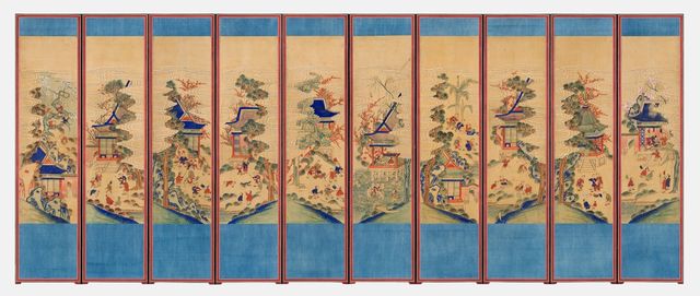 '백동자도 병풍'