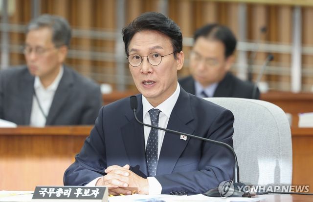 인사청문회서 발언하는 김민석 총리 후보자