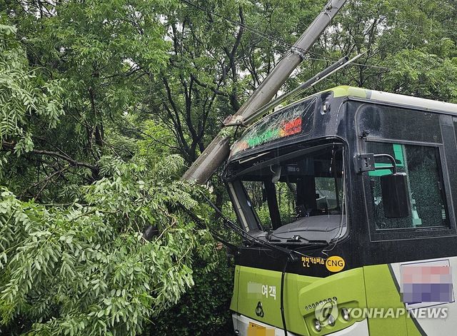 사고가 난 시내버스