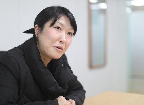 연합뉴스와 인터뷰 중인 김수빈 나부협 회장