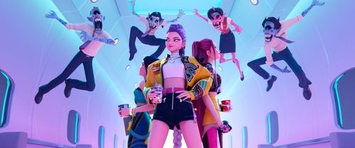 넷플릭스 애니메이션 영화 '케이팝 데몬 헌터스' 속 한 장면