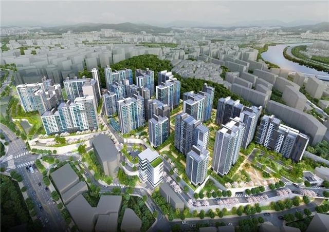 금호벽산아파트 리모델링 조감도