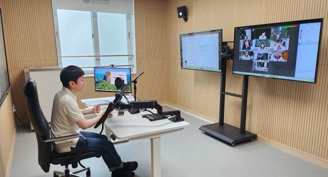 전남온라인학교 수업 장면