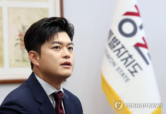 강원 방문한 국민의힘 김용태 비대위원장