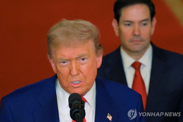 도널드 트럼프 미국 대통령과 마코 루비오 미 국무장관