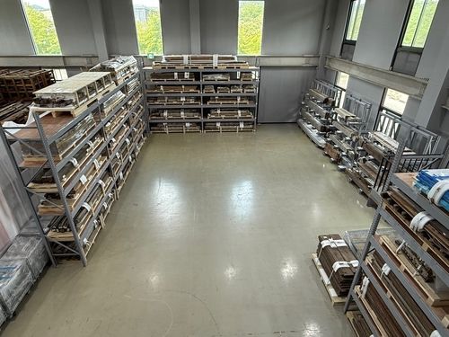 관월당 부재가 보관돼 있는 전통건축수리기술진흥재단