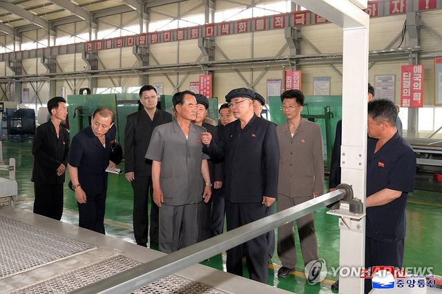 북한 박태성 내각 총리, 대안친선유리공장 등 시찰