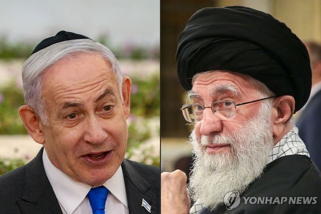 네타냐후 이스라엘 총리와 하메네이 이란 최고지도자