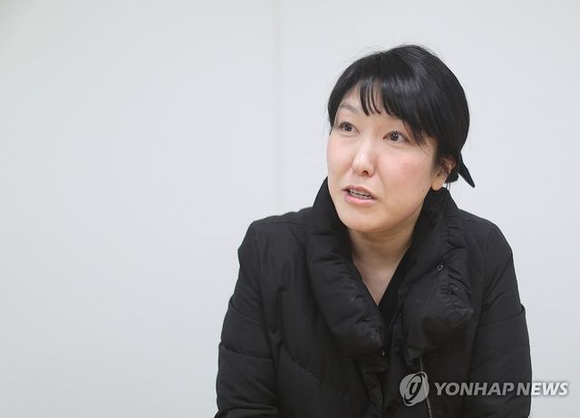 연합뉴스와 인터뷰 중인 김수빈 나부협 회장 