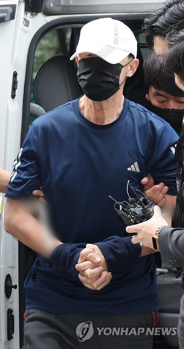 영장심사 받는 지하철 5호선 방화범