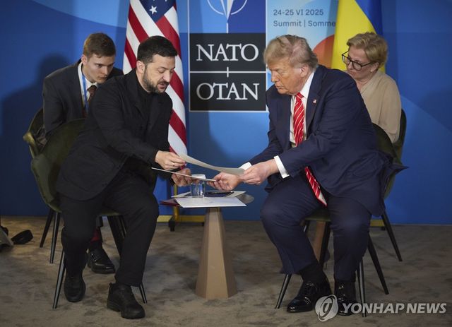 젤렌스키 대통령과 트럼프 대통령 회담