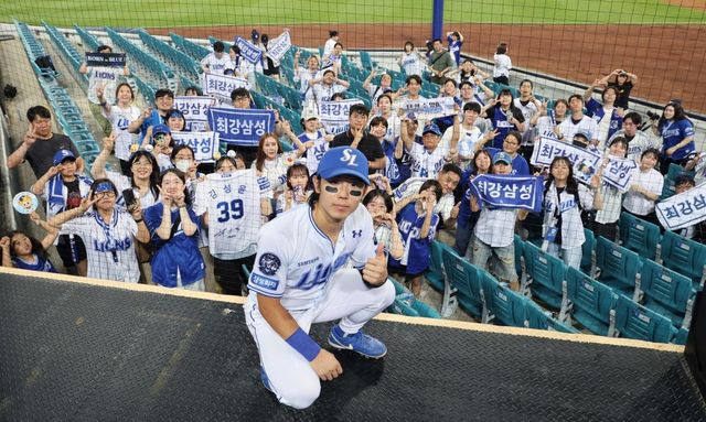 타율 1위 삼성 라이온즈 김성윤