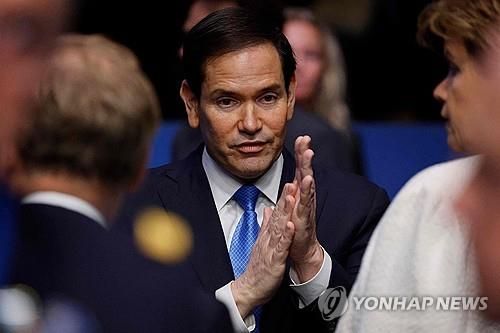 나토 정상회담에서의 루비오 장관