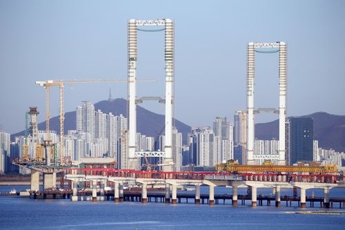제3연륙교 건설 현장