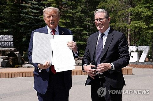 도널드 트럼프 미국 대통령과 키어 스타머 영국 총리