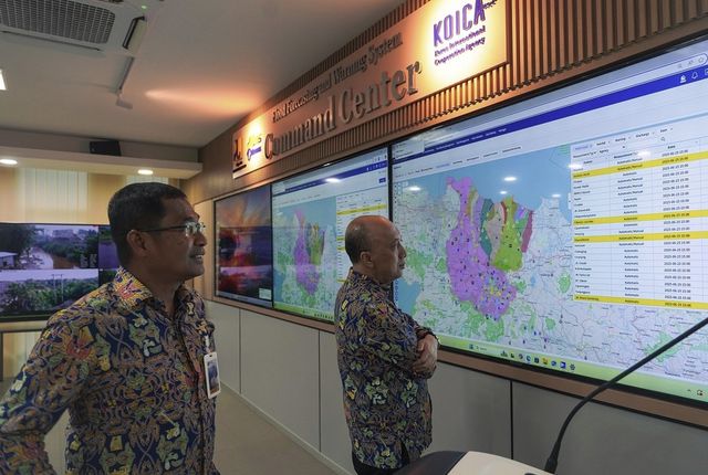 찌따룸강 홍수 예·경보 종합상황실