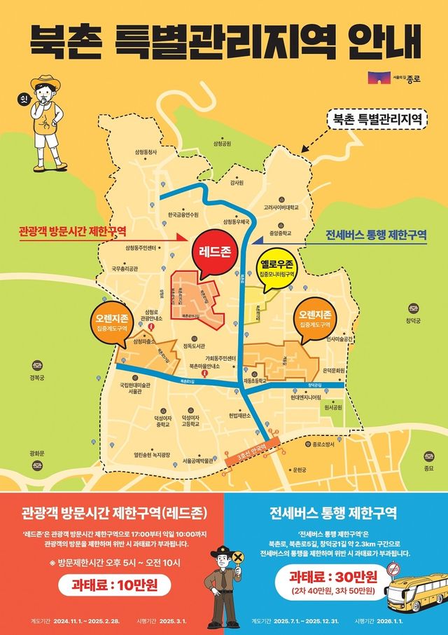 북촌 특별관리지역 안내