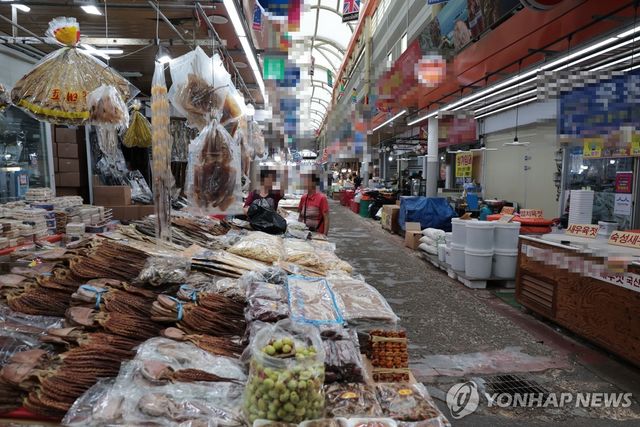 마산어시장 골목