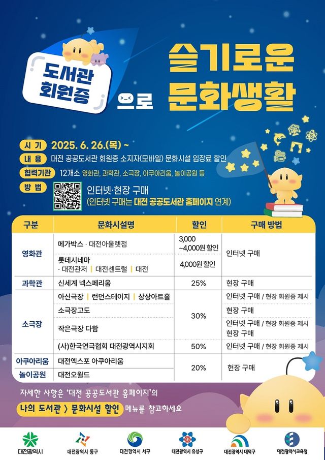 공공도서관 회원 할인 혜택