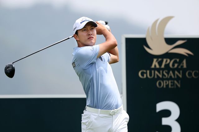 김백준의 1라운드 경기 모습