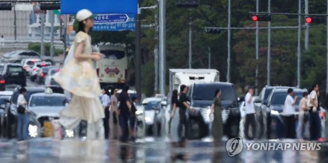 더위에 달아오른 아스팔트