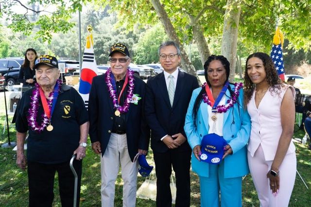 주LA총영사관 등이 개최한 제75주년 한국전쟁 기념식