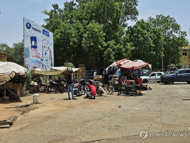 니제르 수도 니아메의 도로