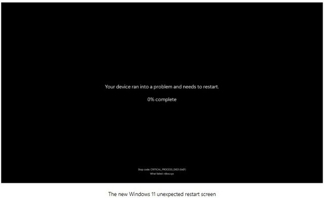 마이크로소프트(MS)가 윈도11 24H2에 '블루스크린' 대신 적용할 화면