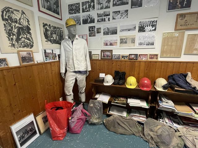 독일 에센 파독광부기념회관의 파독 광부 역사 자료실