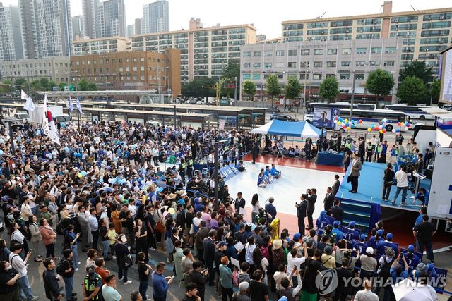 이재명 후보, 서초·강남에서 지지호소