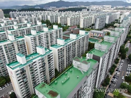 대전시 서구 아파트 단지 모습