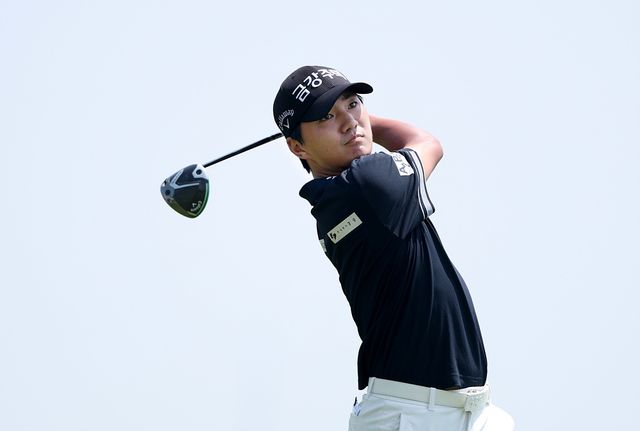 옥태훈의 3라운드 경기 모습