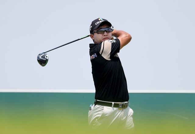 김홍택의 군산CC 오픈 3라운드 경기 모습