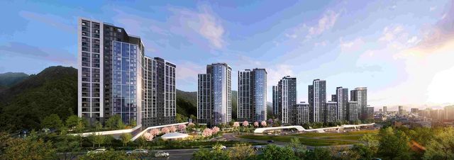 래미안 엘리미엄 울산 투시도