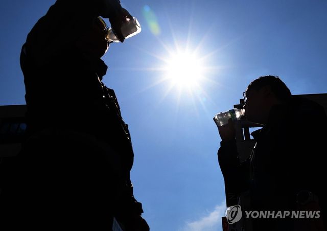 '시원한 얼음물'