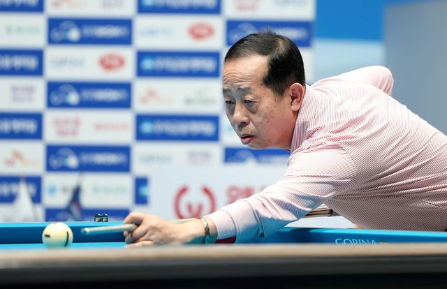 김영원과 대결을 앞둔 프로당구 최고령 김정규