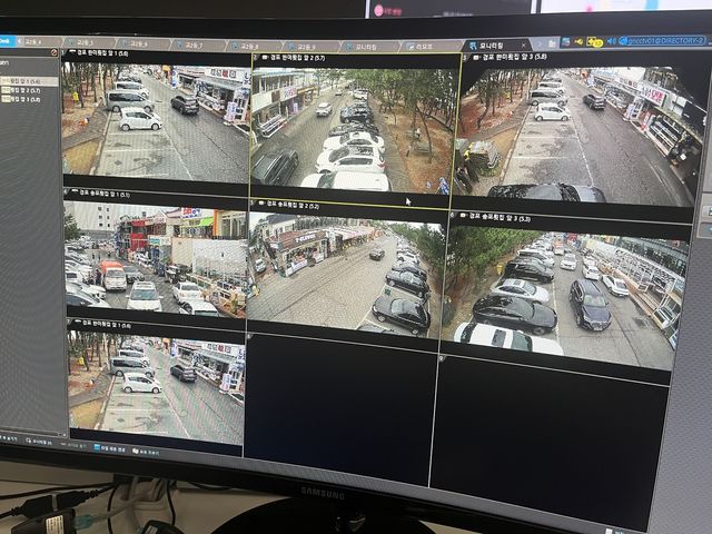 도시정보센터에서 불법 주차 모니터링