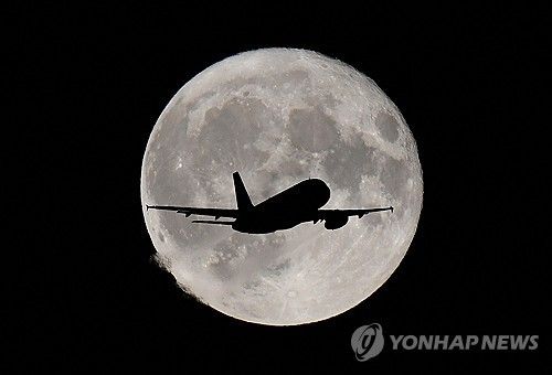 비행중인 여객기