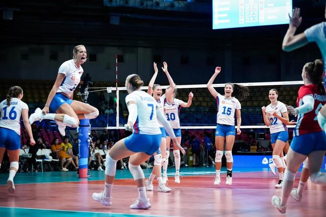 VNL에 처음 참가한 체코 여자배구 대표팀