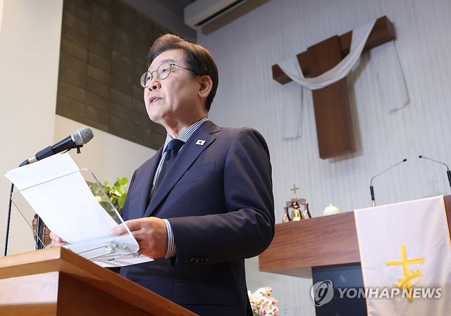 정치 뜻 세웠던 곳에서 마지막 대국민 기자회견하는 이재명 후보