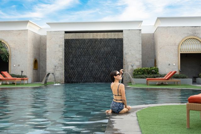 스파 고객만 이용할 수 있는 수영장 [사진/성연재 기자]