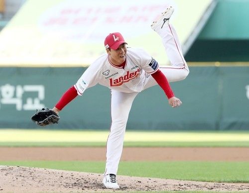 시즌 4승을 달성한 SSG 김광현의 투구