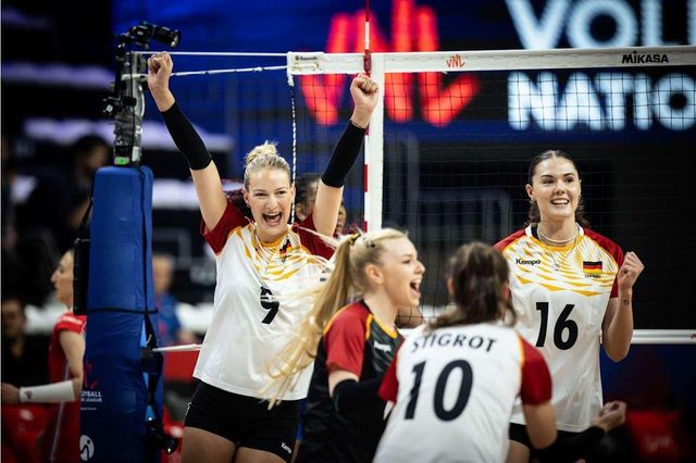 한국과 VNL 첫 경기를 벌이는 독일 여자배구 대표팀 