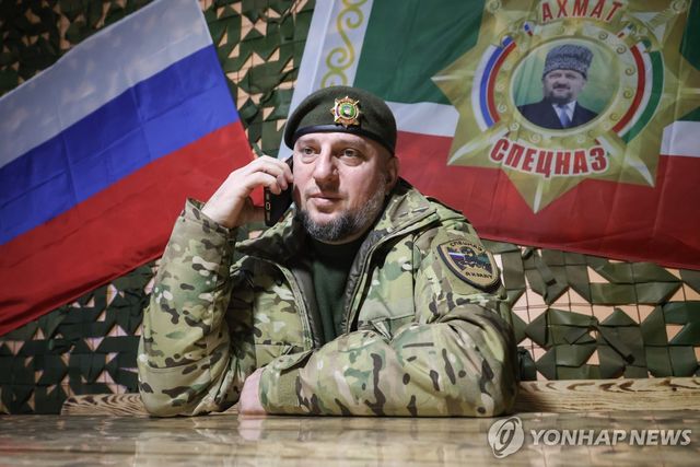 러시아 체첸공화국 아흐마트 특수부대의 압티 알라우디노프 사령관