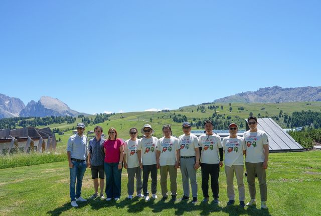 남티롤 자이저 알름 방문한 도 방문단