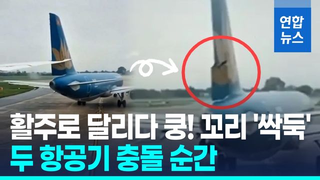 [영상] "어어어!" 승객이 찍은 여객기 충돌순간…날개 쿵! 꼬리 '싹둑' - 2