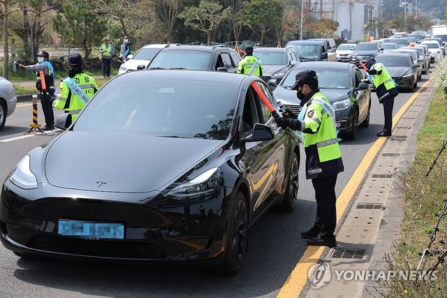 제주 대낮 음주운전 단속