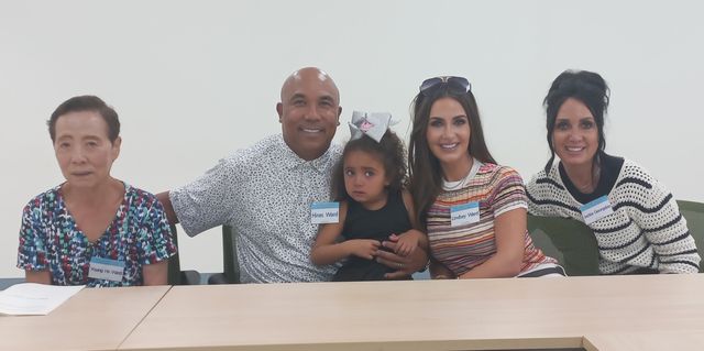 하인즈 워드와 함께 방한한 가족들